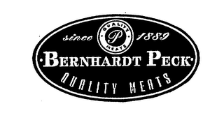 BERNHARDT PECK QUALITY MEATS SINCE 1889 P logo