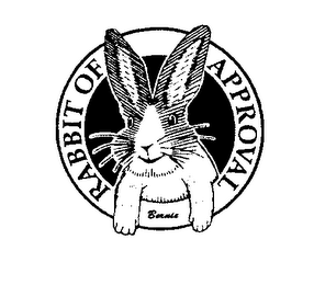BERNIE RABBIT OF APPROVAL logo