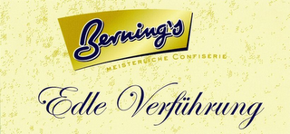 BERNING'S MEISTERLICHE CONFISERIE EDLE VERFÜHRUNG logo