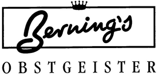 BERNING'S O B S T G E I S T E R logo
