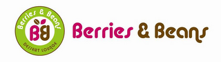 BERRIES & BEANS BB DESSERT LOUNGE BERRIES & BEANS logo