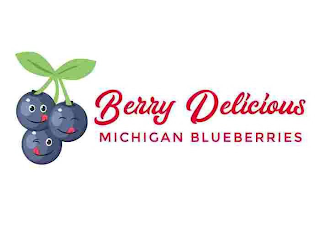 BERRY DELICIOUS MICHIGAN BLUEBERRIES logo