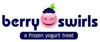 BERRY SWIRLS  A FROZEN YOGURT TREAT logo