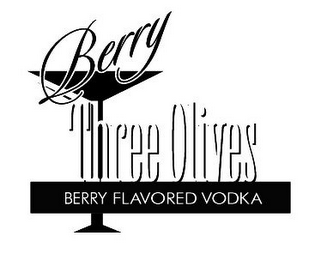 BERRY THREE OLIVES BERRY FLAVORED VODKA logo