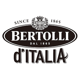 BERTOLLI DAL 1865 SINCE 1865 D'ITALIA logo