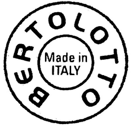 BERTOLO MADE IN ITALY logo