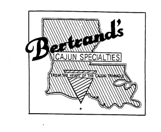 BERTRANDS' CAJUN SPECIALTIES FROM THE HEART OF THE CAJUN TRIANGLE logo
