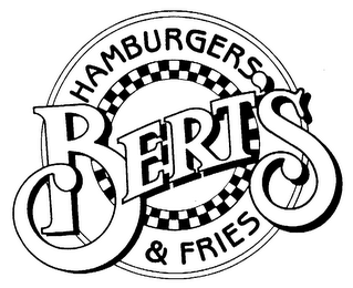 BERT'S HAMBURGERS & FRIES logo