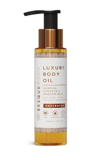 BESQUEMAGIC LUXURY BODY OIL NOURISH, HYDRATE & SMOOTH SKIN FOR BUMS TUMS THIGHS & UNDERARMS UNSCENTED logo