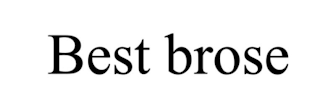 BEST BROSE logo