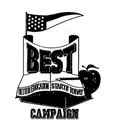 BEST CAMPAIGN BETTER EDUCATION STARTS TODAY logo