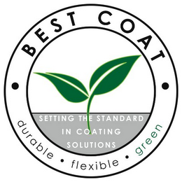 · BEST COAT · SETTING THE STANDARD IN COATING SOLUTIONS DURABLE · FLEXIBLE · GREEN logo