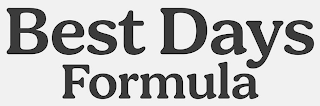 BEST DAYS FORMULA logo