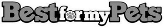 BEST FOR MY PETS logo