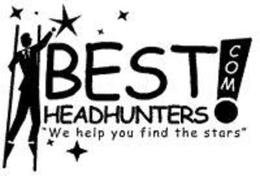 BEST HEADHUNTERS.COM! "WE HELP YOU FIND THE STARS" logo