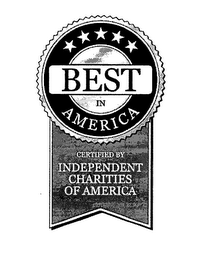 BEST IN AMERICA CERTIFIED BY INDEPENDENT CHARITIES OF AMERICA logo