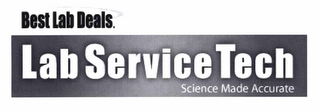 BEST LAB DEALS. LAB SERVICE TECH SCIENCE MADE ACCURATE logo