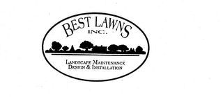 BEST LAWNS INC. LANDSCAPE MAINTENANCE DESIGN & INSTALLATION logo