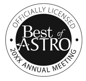 BEST OF ASTRO OFFICIALLY LICENSED 20XX ANNUAL MEETING logo