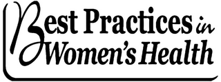 BEST PRACTICES IN WOMEN'S HEALTH logo