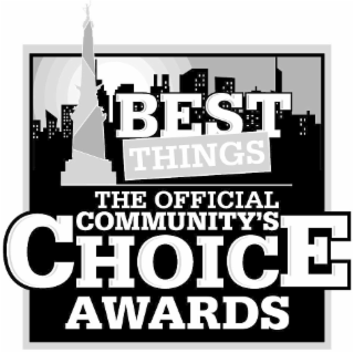 BEST THINGS THE OFFICIAL COMMUNITY'S CHOICE AWARDS logo