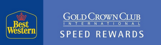 BEST WESTERN GOLD CROWN CLUB INTERNATIONAL SPEED REWARDS logo