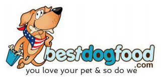 BESTDOGFOOD.COM YOU LOVE YOUR PET AND SO DO WE logo