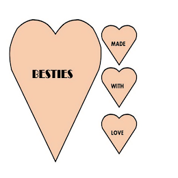 BESTIES MADE WITH LOVE logo