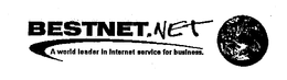 BESTNET.NET A WORLD LEADER IN INTERNET SERVICE FOR BUSINESS. logo