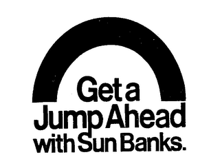BET A JUMP AHEAD WITH SUN BANKS. logo