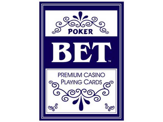 BET PREMIUM CASINO PLAYING CARDS POKER logo