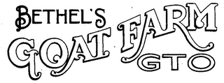 BETHEL'S GOAT FARM GTO logo