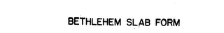 BETHLEHEM SLAB FORM logo