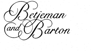 BETJEMAN AND BARTON logo