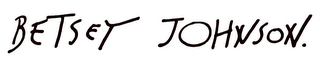 BETSEY JOHNSON. logo