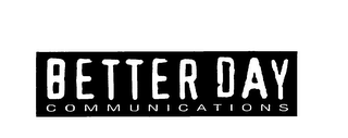 BETTER DAY COMMUNICATIONS logo