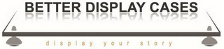BETTER DISPLAY CASES DISPLAY YOUR STORY logo