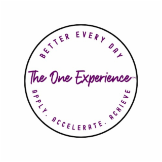 BETTER EVERY DAY THE ONE EXPERIENCE TM APPLY. ACCELERATE. ACHIEVE logo