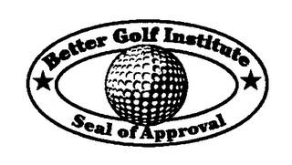BETTER GOLF INSTITUTE SEAL OF APPROVAL logo