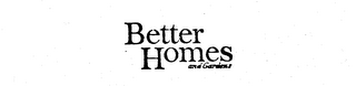 BETTER HOMES AND GARDENS