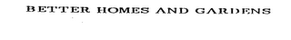 BETTER HOMES AND GARDENS logo