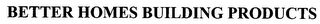 BETTER HOMES BUILDING PRODUCTS logo