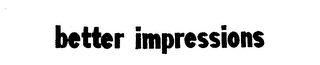 BETTER IMPRESSION logo