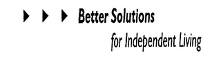 BETTER SOLUTIONS FOR INDEPENDENT LIVING logo