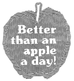 BETTER THAN AN APPLE A DAY! logo