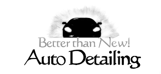 BETTER THAN NEW! AUTO DETAILING logo