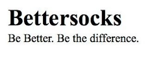 BETTERSOCKS BE BETTER. BE THE DIFFERENCE. logo