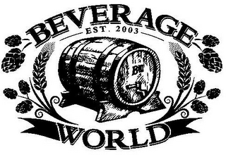 BEVERAGE WORLD EST. 2003 logo