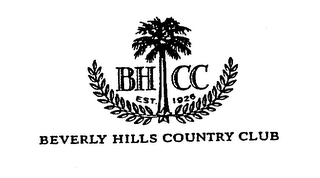 BEVERLY HILLS COUNTRY CLUB BH CC EST. 1926 logo