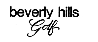 BEVERLY HILLS GOLF logo